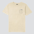 Pocket tee w/woven label on pkt