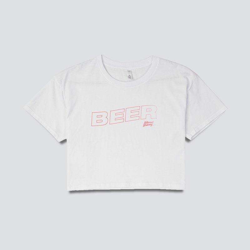 Ladies Gradient Text Crop